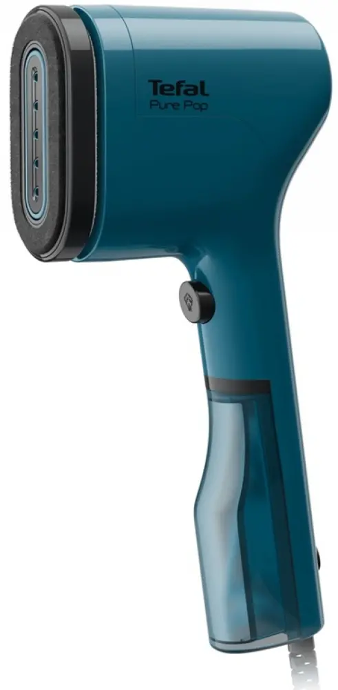 Aparat de călcat cu abur, Tefal DT2020E1 pure pop, albastru, 1300W, până la 20g/min, încălzire 15 minute, rezervor de apă 70ml, oprire automată, talpă