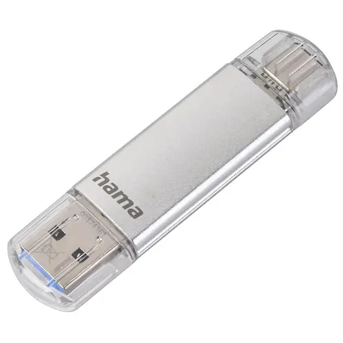 USB памет HAMA Тип USB-C/USB-A 3.0 Laeta, 32GB, 40 MB/s, silver USB памет HAMA Тип USB-C/USB-A 3.0 Laeta, 32GB, 40 MB/s, silver