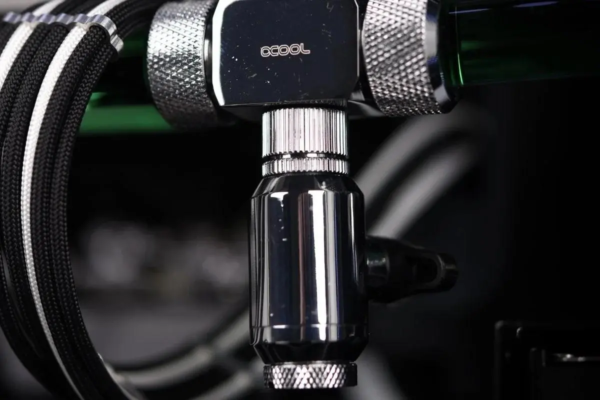 Сферичен кран Alphacool, Вътрешна резба G1/4, Черен мат - image 4