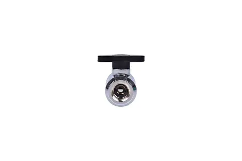 Robinet cu bilă Alphacool, Filet interior G1/4, Crom - 3