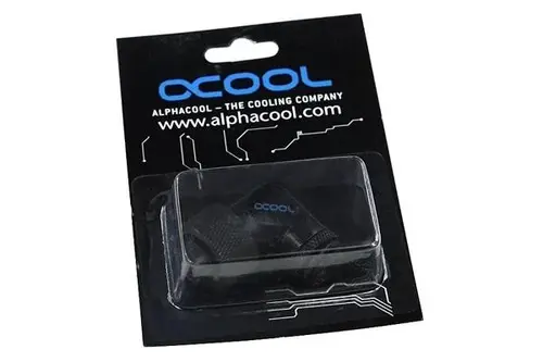 Компресионен фитинг Alphacool, 16/10 - G1/4, 90°, Въртящ се, Черен мат - image 3
