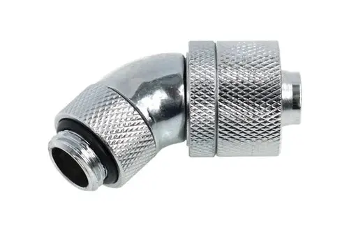 Компресионен фитинг Alphacool, 16/10 - G1/4, 45°, Въртящ се, Хром - image 1