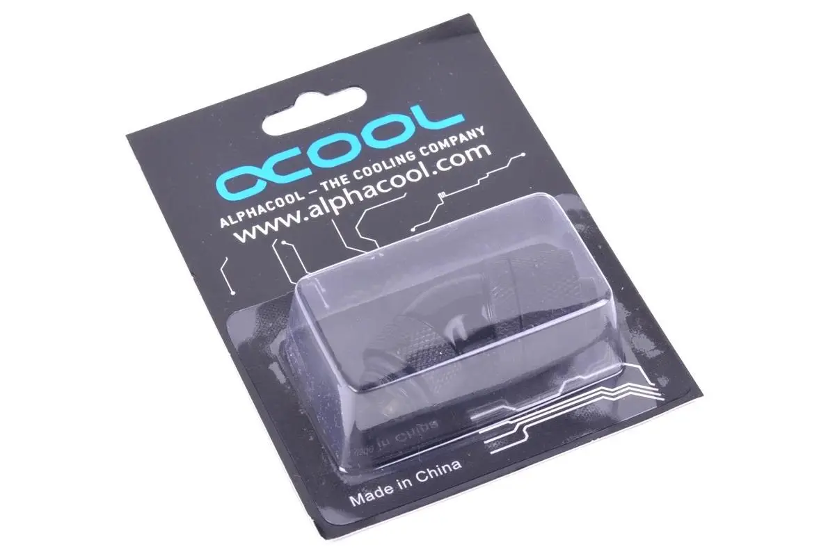 Компресионен фитинг Alphacool, 16/10 - G1/4, 45°, Въртящ се, Черен мат - image 3