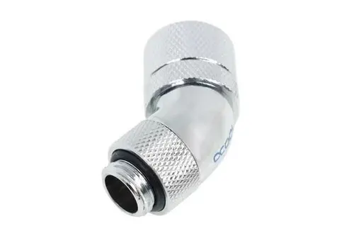 Компресионен фитинг Alphacool HF, 13/10 - G1/4, 45°, Въртящ се, Хром - image 1