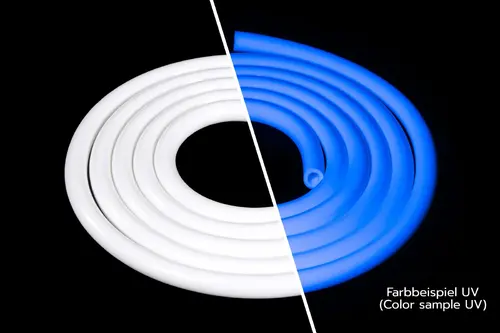 Тръба Alphacool AlphaTube HF, 16/10 (3/8"ID), UV, 3м, Бяла, Retailbox - image 2