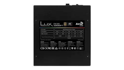 AeroCool захранване PSU 1000W - 80+ Gold, Semi-Modular LUX RGB 1000M - ACPG-LMK0AEC.11 - image 11