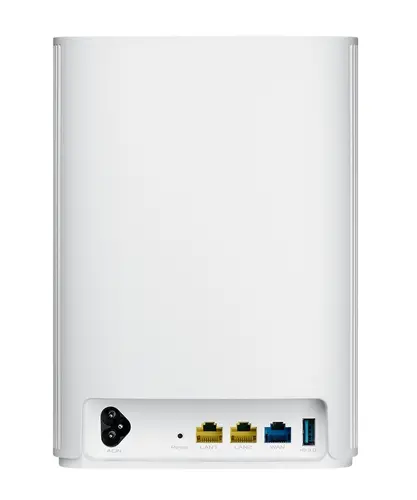 Меш система, Asus Mesh WiFi, ZenWiFi AX Hybrid XP4 1PK, AX1800 + AV1300, Dual-Band, coverage up to 260m2, Quad-Core 1.2GHz CPU, 256MB/512MB Flash/RAM, Gigabit, AiProtection Pro, Adaptive QoS, VPN server/client, IPTV, OFDMA, Beamforming, AiMesh, White - image 1