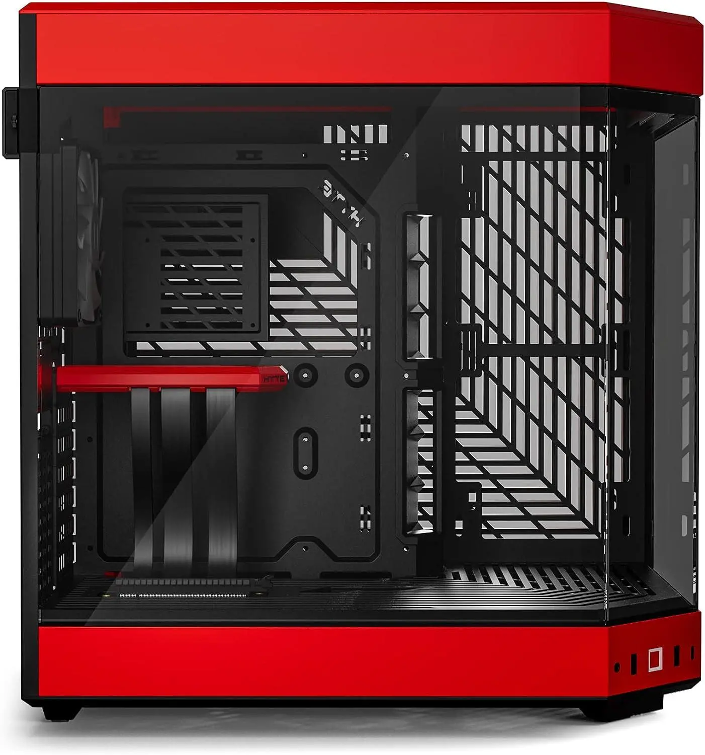 Carcasă HYTE Y60 Tempered Glass, Mid-Tower, Negru și Roșu - image 2