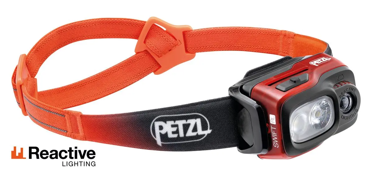 Челник PETZL SWIFT RL 2024, 1100 Лумена, Оранжев