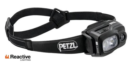 Челник PETZL SWIFT RL 2024, 1100 Лумена, Черен