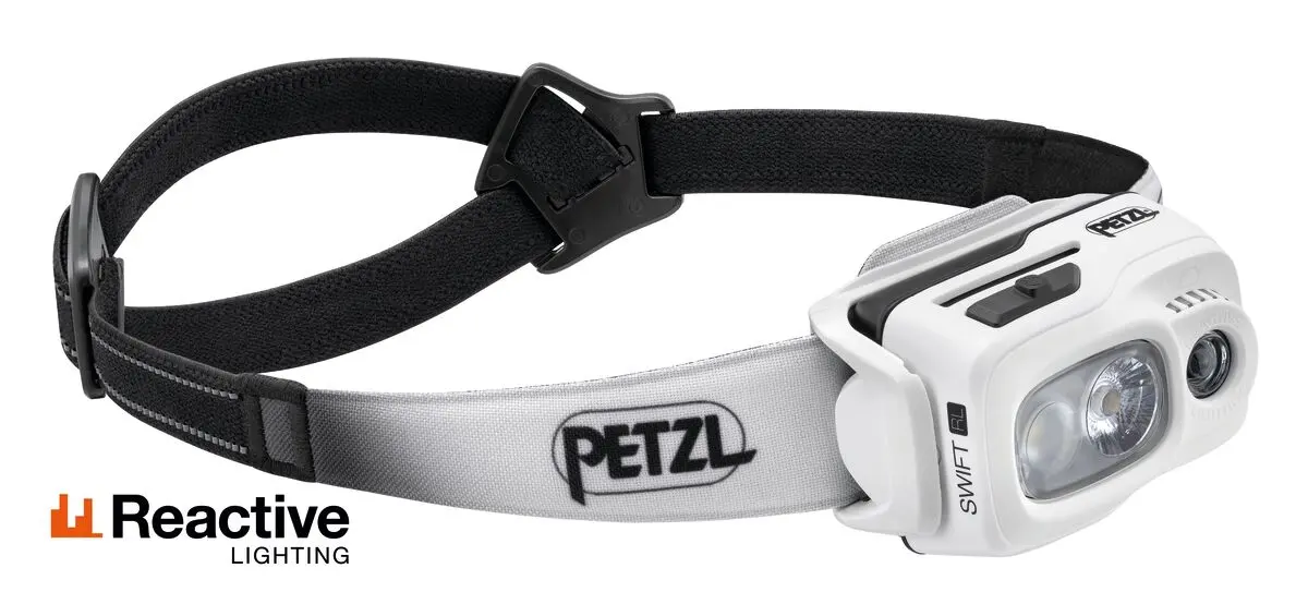 Челник PETZL SWIFT RL 2024, 1100 Лумена, Бял