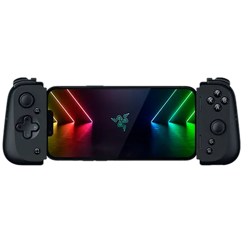 Razer Kishi V2, Gaming controller for Iphone, Console-Quality Mobile Gaming Controls, Universal Fit with Extendable Bridge, Stream PC and Consol Games, Pass through charging