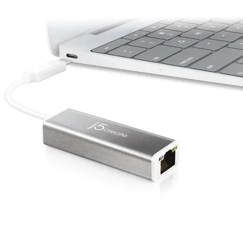 Мрежова карта j5Create JCE133G, Тип USB-C 3.1 Gen1, Gigabit Ethernet, Сив - image 1