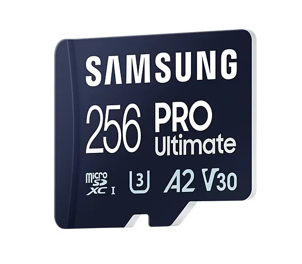 Памет, Samsung 256GB micro SD Card PRO Ultimate with Adapter , UHS-I, Read 200MB/s - Write 130MB/s, U3, V30, A2 - image 1