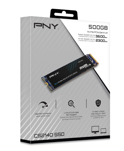 Твърд диск, PNY SSD CS2140 M.2 GEN4 500GB - image 1