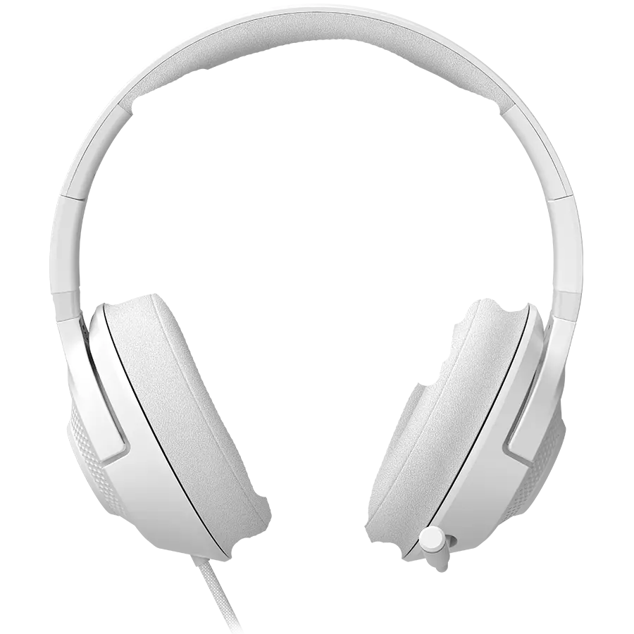 LORGAR Noah 101, Gaming headset with microphone, 3.5mm jack connection, cable length 2m, foldable design, PU leather ear pads, size: 185*195*80mm, 0.245kg, white - image 3