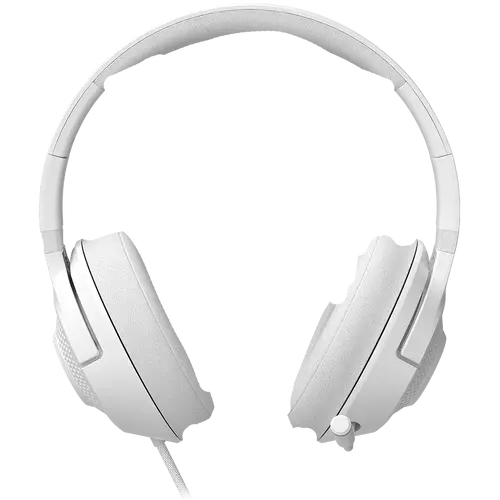 LORGAR Noah 101, Gaming headset with microphone, 3.5mm jack connection, cable length 2m, foldable design, PU leather ear pads, size: 185*195*80mm, 0.245kg, white - image 3