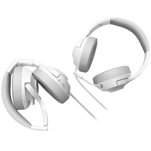 LORGAR Noah 101, Gaming headset with microphone, 3.5mm jack connection, cable length 2m, foldable design, PU leather ear pads, size: 185*195*80mm, 0.245kg, white - image 5