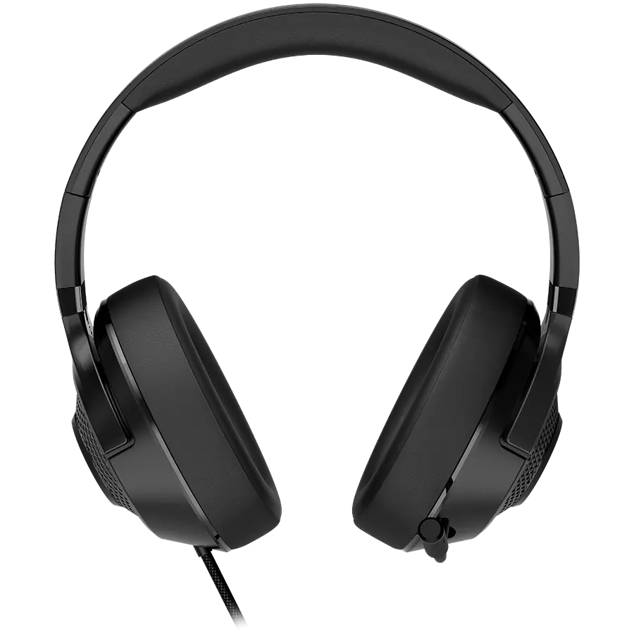 LORGAR Noah 101, Gaming headset με μικρόφωνο, σύνδεση με βύσμα 3.5mm, μήκος καλωδίου 2m, πτυσσόμενος σχεδιασμός, μαξιλαράκια αυτιών από δέρμα PU - image 3