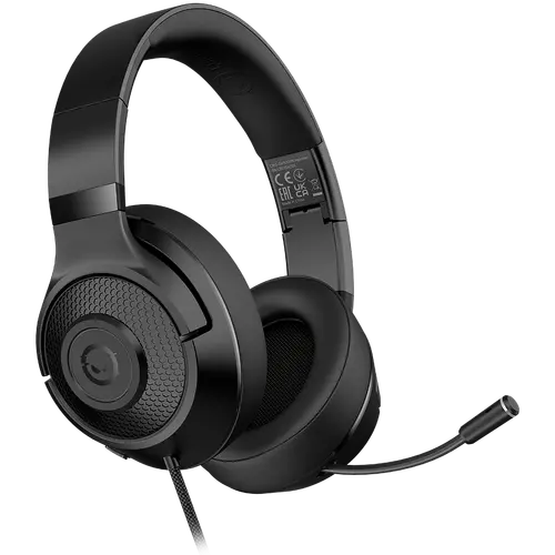 LORGAR Noah 101, Gaming headset cu microfon, conectare prin jack de 3.5mm, lungime cablu 2m, design pliabil, căști de urechi din piele PU, dimensiuni - 1