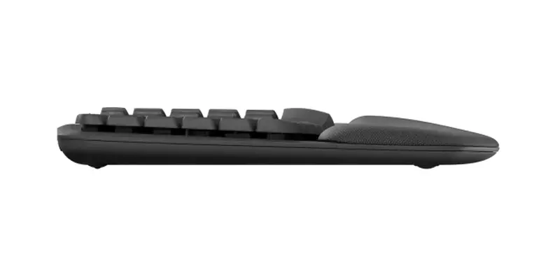 Клавиатура, Logitech Wave Keys wireless ergonomic keyboard - GRAPHITE - US INT`L - 2.4GHZ/BT - N/A - INTNL-973 - UNIVERSAL - image 3