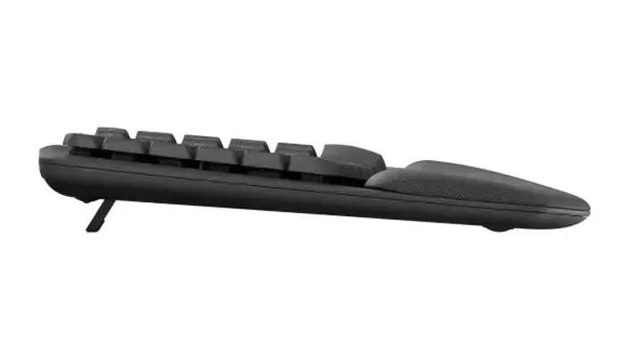 Клавиатура, Logitech Wave Keys wireless ergonomic keyboard - GRAPHITE - US INT`L - 2.4GHZ/BT - N/A - INTNL-973 - UNIVERSAL - image 4
