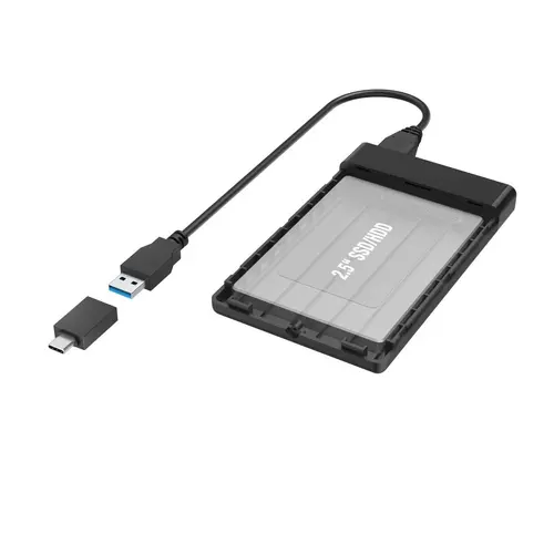 Carcasă pentru hard disk HAMA, 2.5", SSD, HDD, USB 3.2 Gen 1, SATA III, Negru - 3