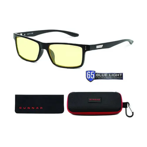 Ochelari pentru calculator pentru copii GUNNAR Cruz Teens, Amber Natural, Negru - 4