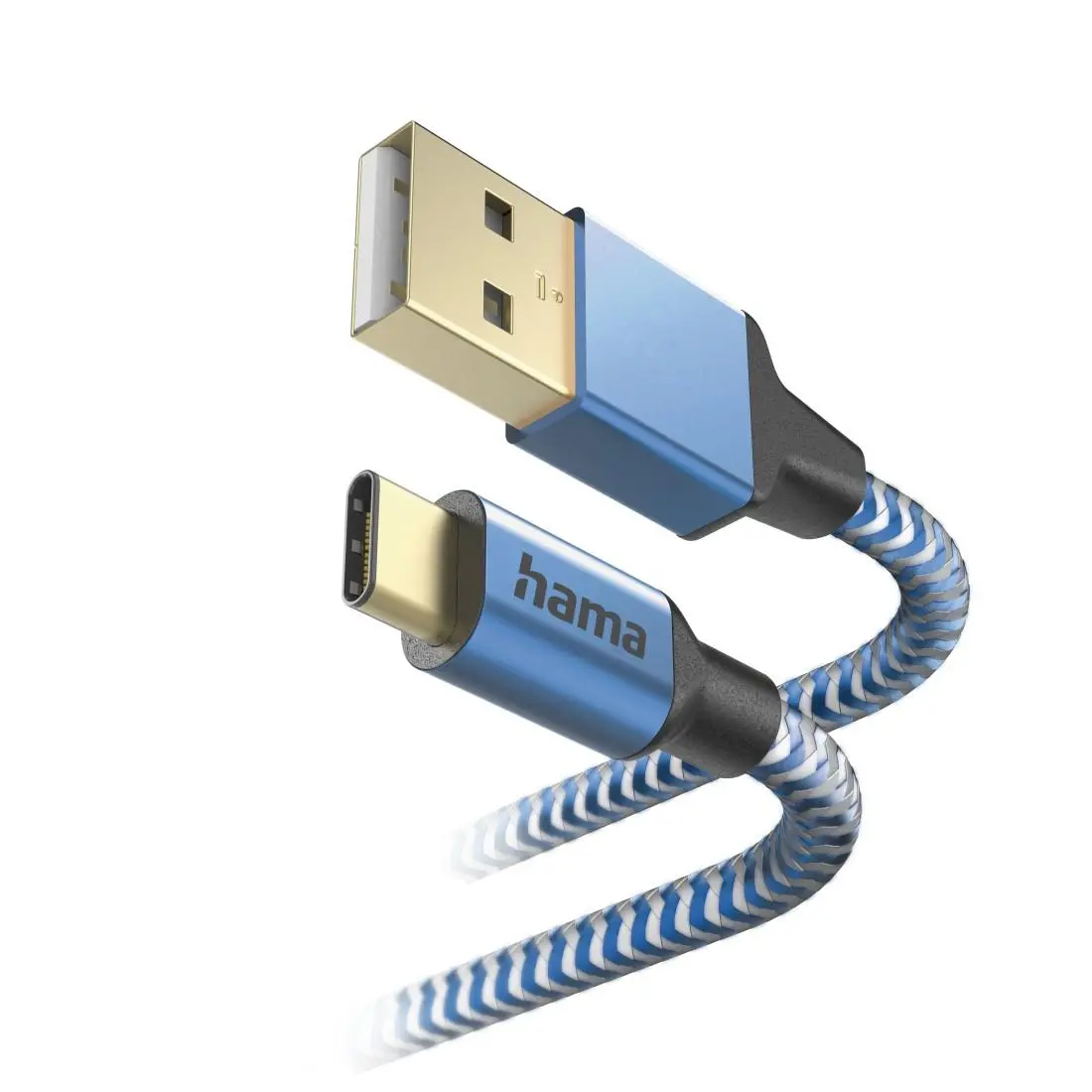 Кабел HAMA Reflective, USB-C мъжко - USB-A мъжко, 1.5м, 201558 - image 1