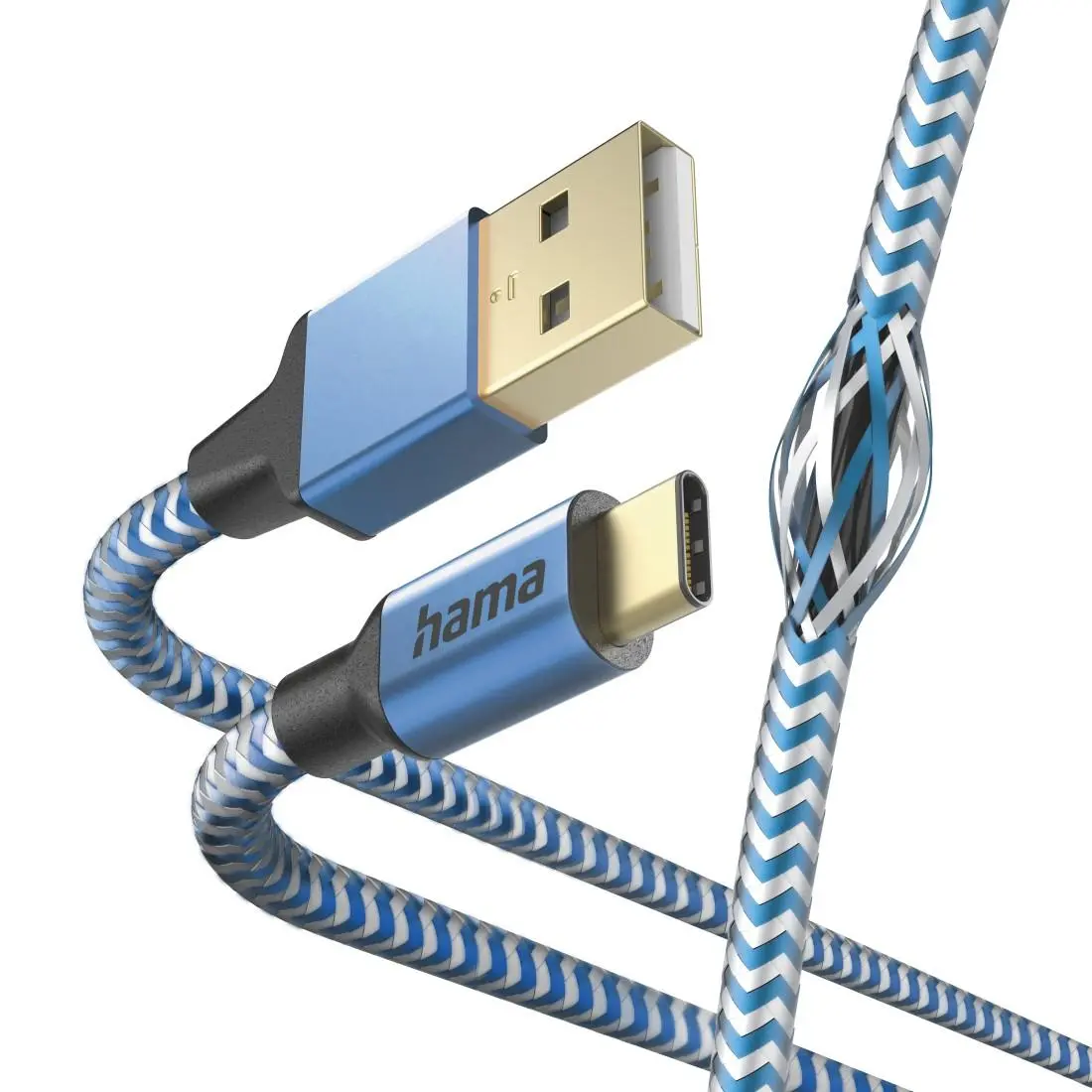 Кабел HAMA Reflective, USB-C мъжко - USB-A мъжко, 1.5м, 201558 - image 3