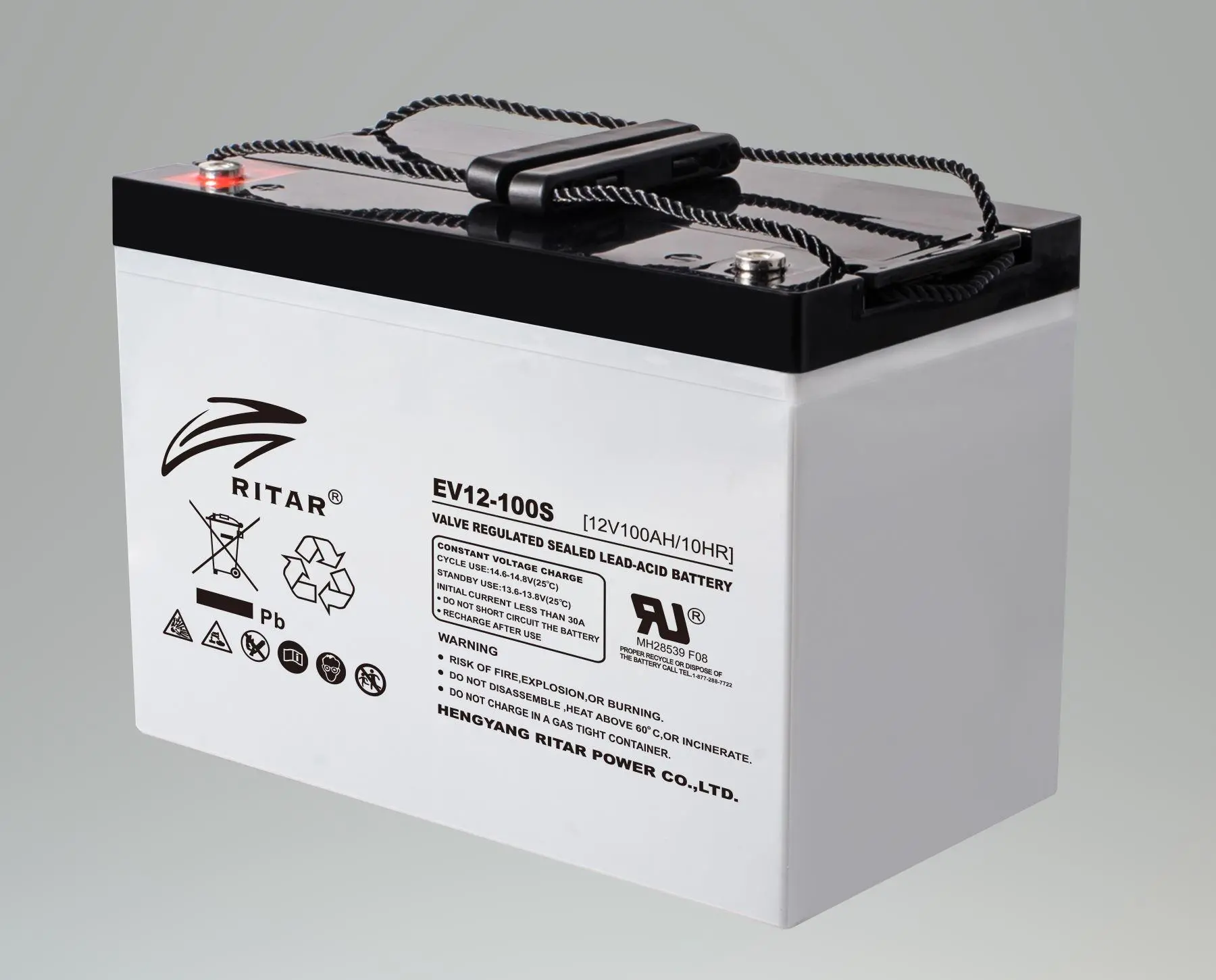 Μπαταρία μολύβδου RITAR (EV12-100S), 12V, 100Ah 306/ 168/ 211 mm, Για ηλεκτρικά καροτσάκια
