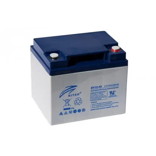 Μπαταρία μολύβδου RITAR, (EV12-45) AGM, 12V / 45Ah, 198/ 166/ 169 mm - 1