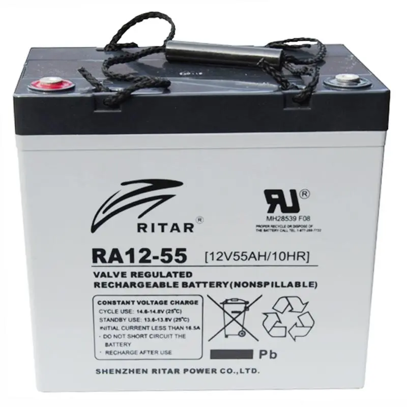 Baterie cu plumb RITAR (EV12-55), AGM, 12V, 55Ah, Pentru cărucioare electrice