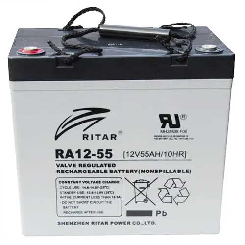 Baterie cu plumb RITAR (EV12-55), AGM, 12V, 55Ah, Pentru cărucioare electrice - 1