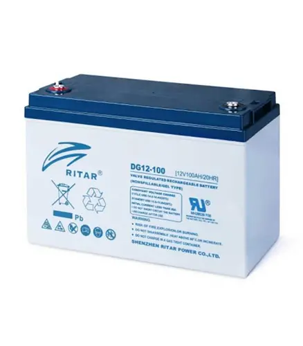 Baterie cu gel de plumb RITAR (DG12-100), 12V, 100Ah, F12/M8, Pentru sisteme solare - 1
