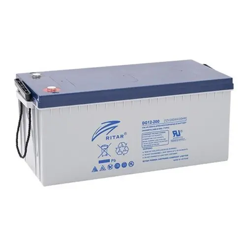 Μπαταρία μολύβδου gel RITAR (DG12-200), 12V, 200Ah, 522 /240/ 219 mm, F10/M8 - 1