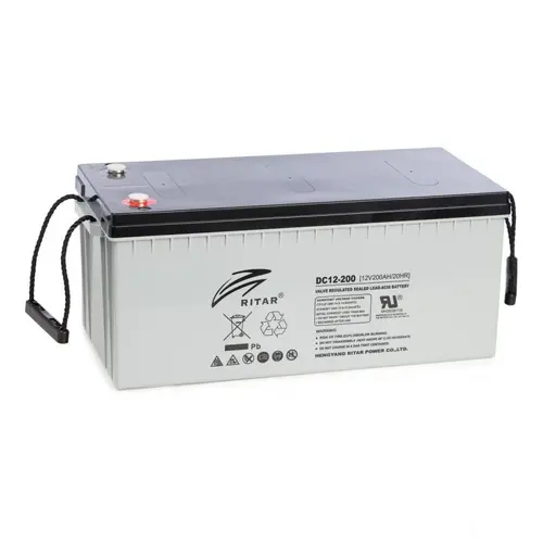 Оловна AGM Deep cycle батерия RITAR (DC12-200), 12V, 200Ah, 522 /240/ 219 mm, F10/M8 - 1