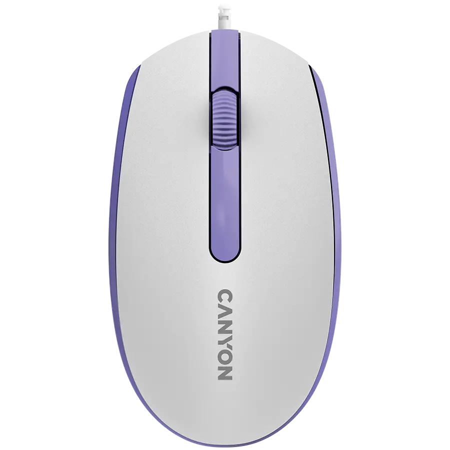 CANYON ποντίκι M-10 Ενσύρματο Λευκό Lavender
