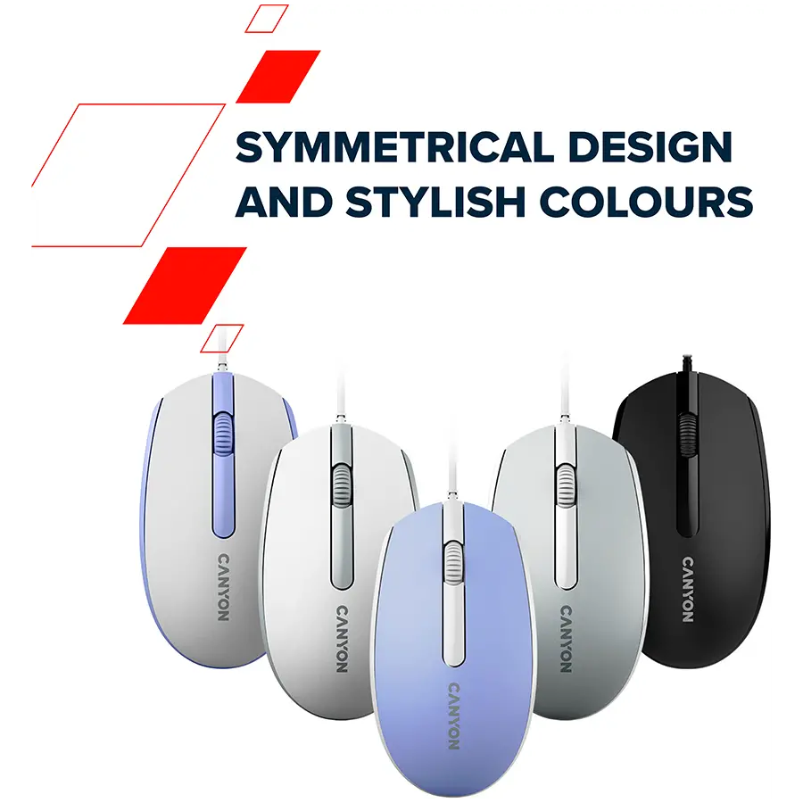 CANYON mouse M-10 Wired White Lavender - image 6