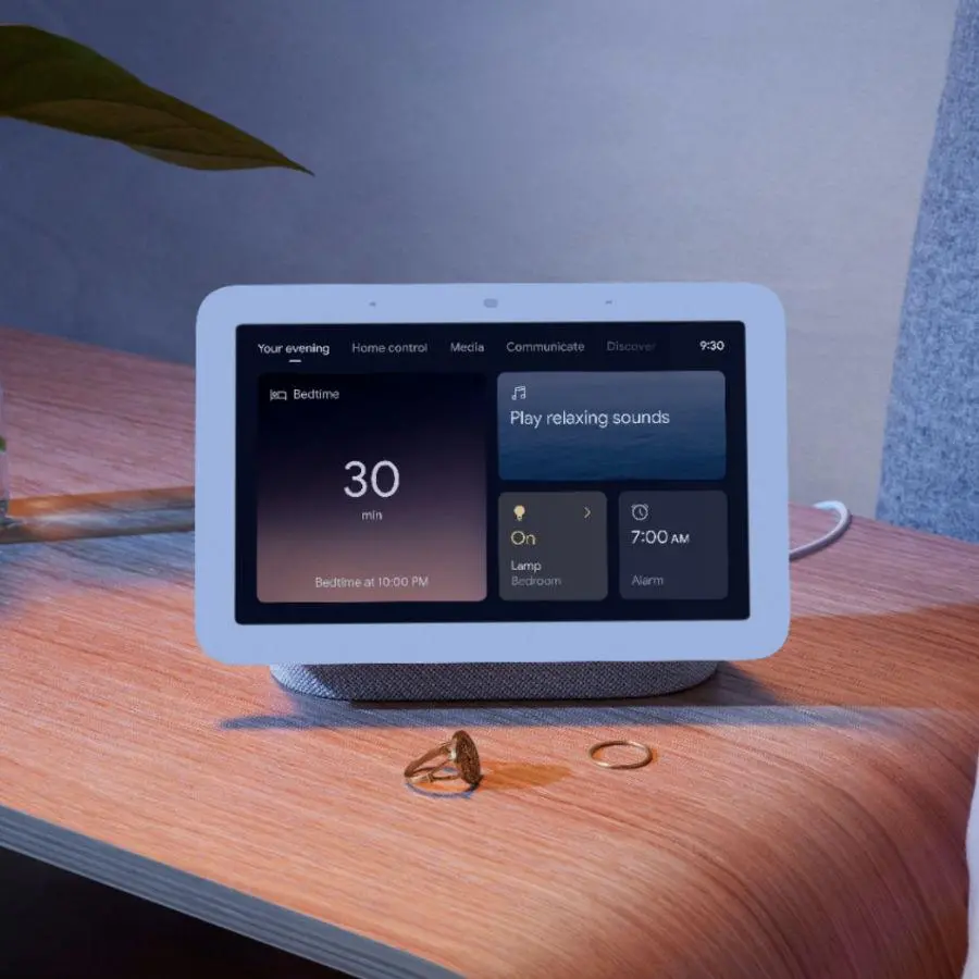 Смарт тонколона Google Nest Hub 2nd gen, Сензорен екран, Гласов асистент, Тъмно сива - image 4