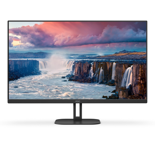 Монитор, AOC 27V5CE/BK, 27" IPS WLED, 1920x1080@75Hz, 4ms GtG, 1ms MPRT, 300cd m/2, DCR 1000:1, 20M:1, Adaptive Sync, FlickerFree, Low Blue Light, 3Wx2, Tilt, HDMI, USB hub