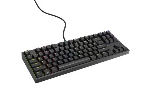Клавиатура, Genesis Gaming Keyboard Thor 404 TKL Black RGB Backlight US Layout Yellow Switch - image 2