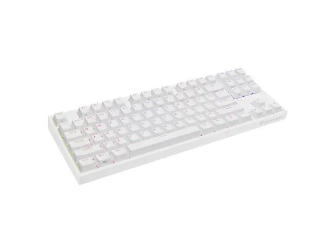 Клавиатура, Genesis Gaming Keyboard Thor 404 TKL White RGB Backlight US Layout Yellow Switch - image 2