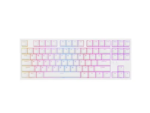 Клавиатура, Genesis Gaming Keyboard Thor 404 TKL White RGB Backlight US Layout Yellow Switch
