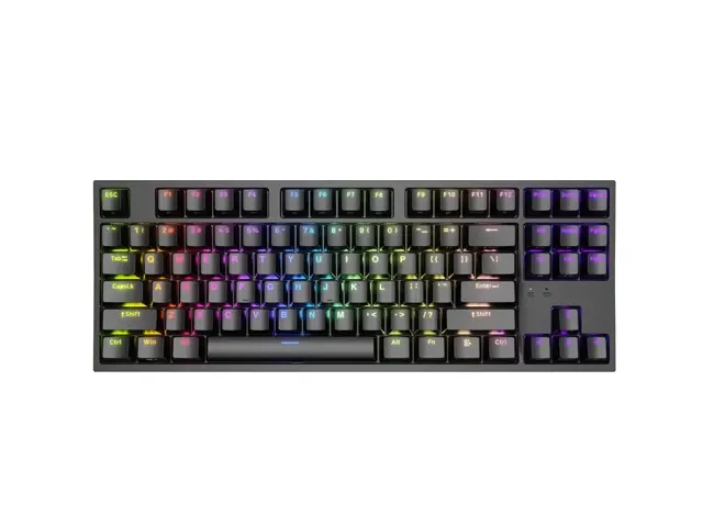 Клавиатура, Genesis Gaming Keyboard Thor 404 TKL Black RGB Backlight US Layout Brown Switch - image 2