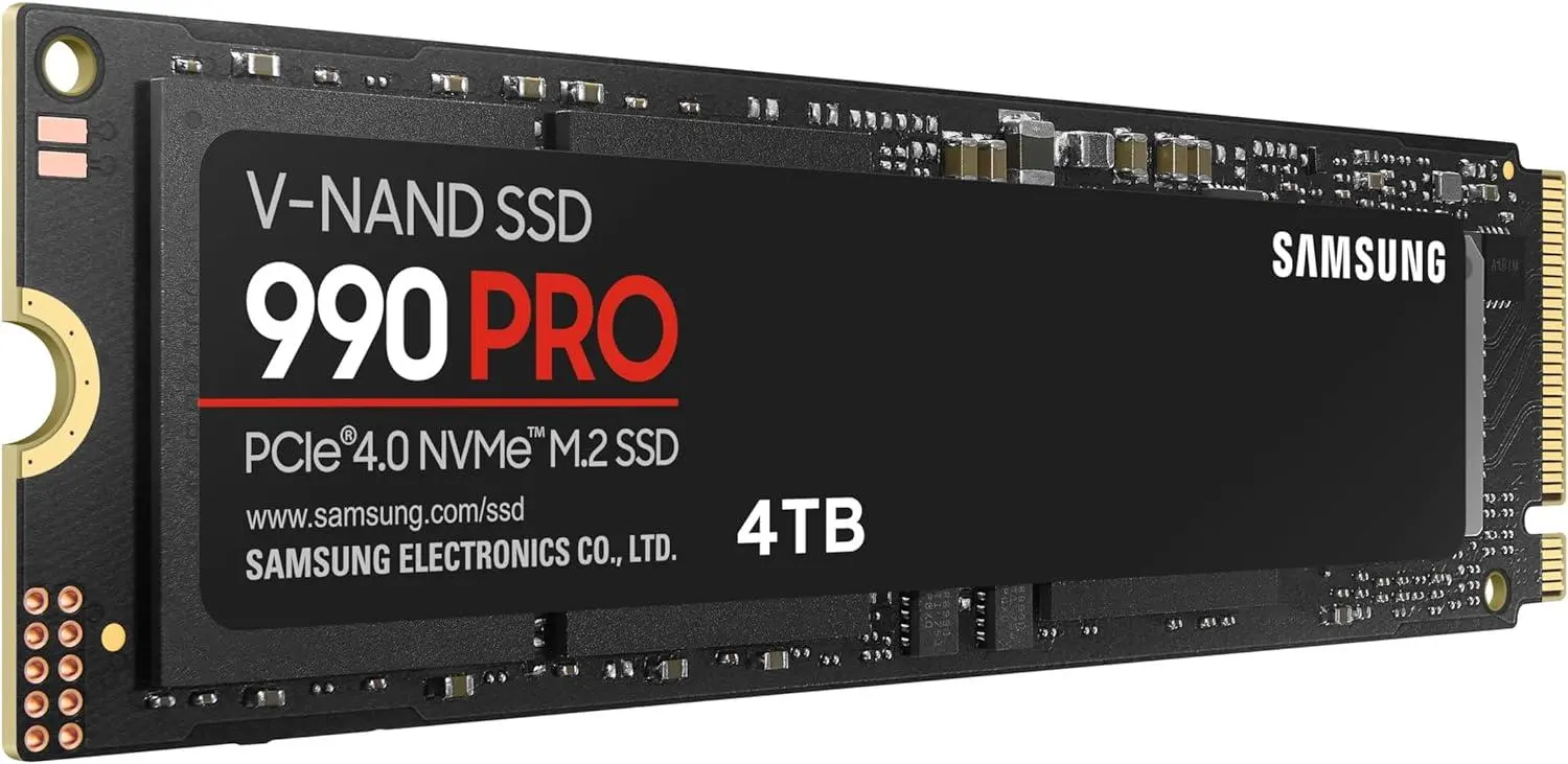 Hard disk, Samsung SSD 990 PRO 4TB PCIe 4.0 NVMe 2.0 M.2 V-NAND 3-bit MLC, Criptare 256-bit, Citire 7450 MB/s Scriere 6900 MB/s - image 1