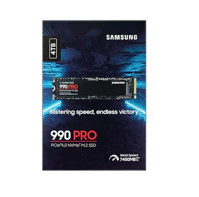 Σκληρός δίσκος, Samsung SSD 990 PRO 4TB PCIe 4.0 NVMe 2.0 M.2 V-NAND 3-bit MLC, Κρυπτογράφηση 256-bit, Ανάγνωση 7450 MB/s Εγγραφή 6900 MB/s - image 4
