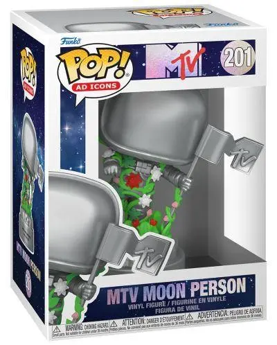 Фигурка Funko Pop! Ad Icons: MTV 40th - MTV Moon Person #201 Vinyl Figure - image 1