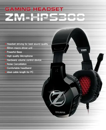 Zalman Геймърски слушалки Headphones with mic Gaming  ZM-HPS300 - image 5