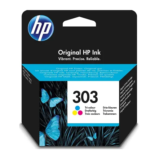 Αναλώσιμο, HP 303 Tri-color γνήσια κασέτα μελανιού - 1